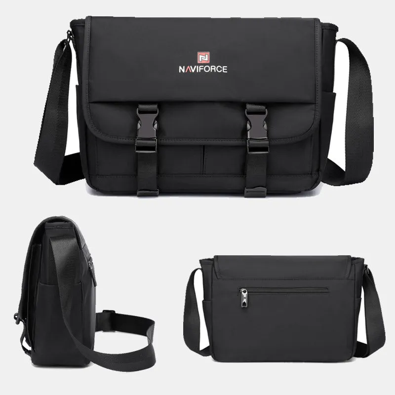 NAVIFORCE High Quality Men's Shoulder Bag Waterproof Fabric Crossbody Outdoor Bag Travel School Male Casual Shoulder Bag NFB6803