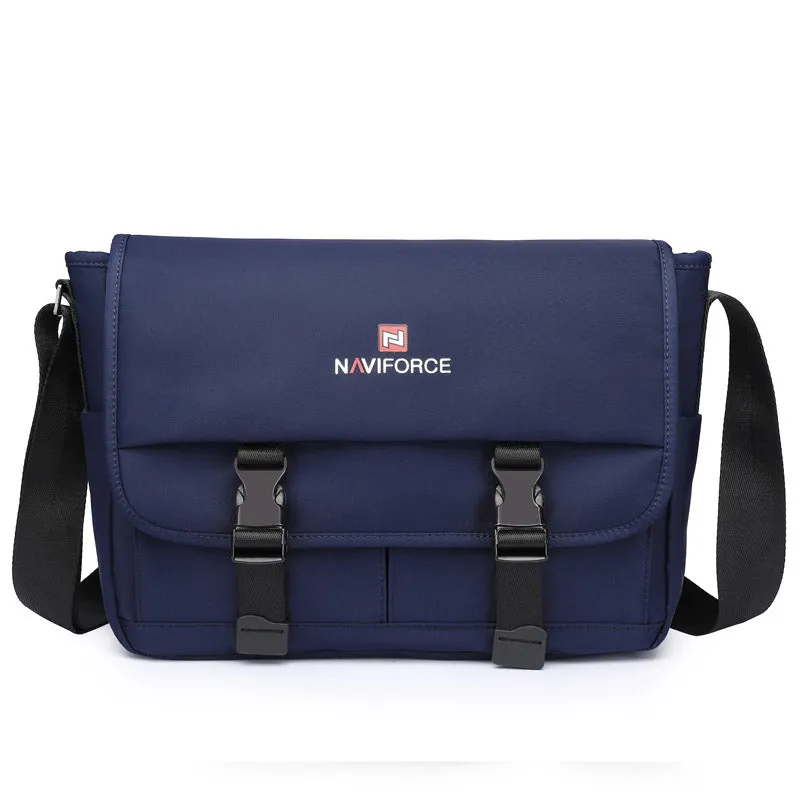 NAVIFORCE High Quality Men's Shoulder Bag Waterproof Fabric Crossbody Outdoor Bag Travel School Male Casual Shoulder Bag NFB6803