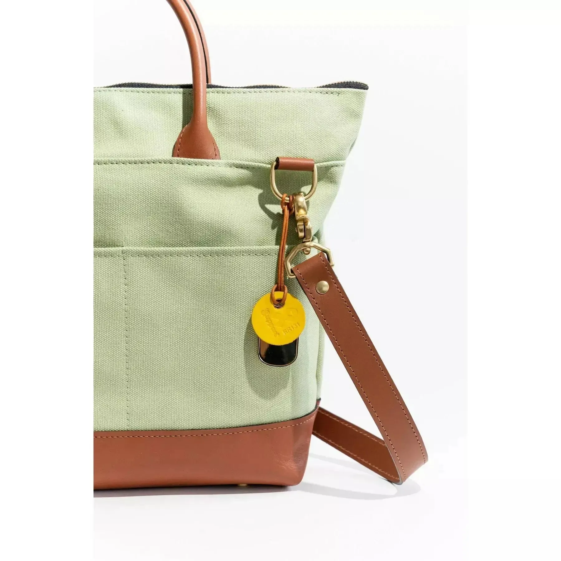 Otto Canvas Green Liberty & Tan Leather