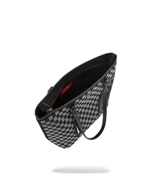 SPRAYGROUND TRINITY CHECKERED TOTE BAG