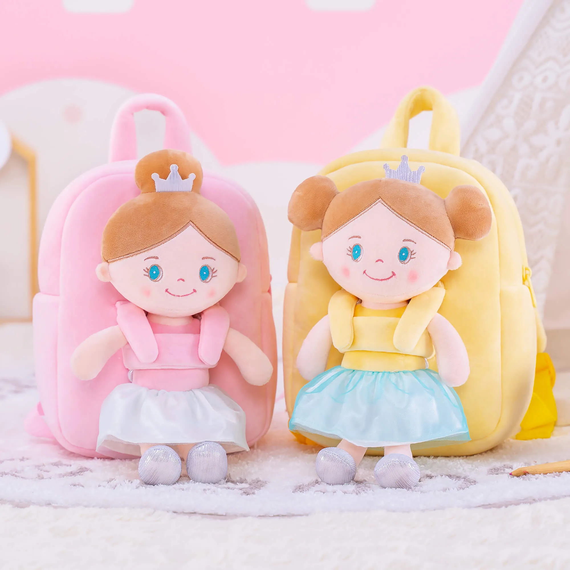 (US Only) Gloveleya 9-inch Angel Girl Doll Backpack Series